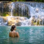 Trekking to Kuangsi Waterfall